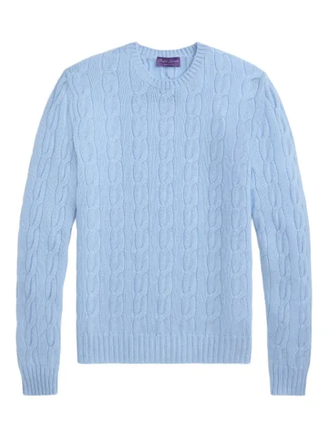 Ralph Lauren Purple Label crew-neck cable-knit jumper