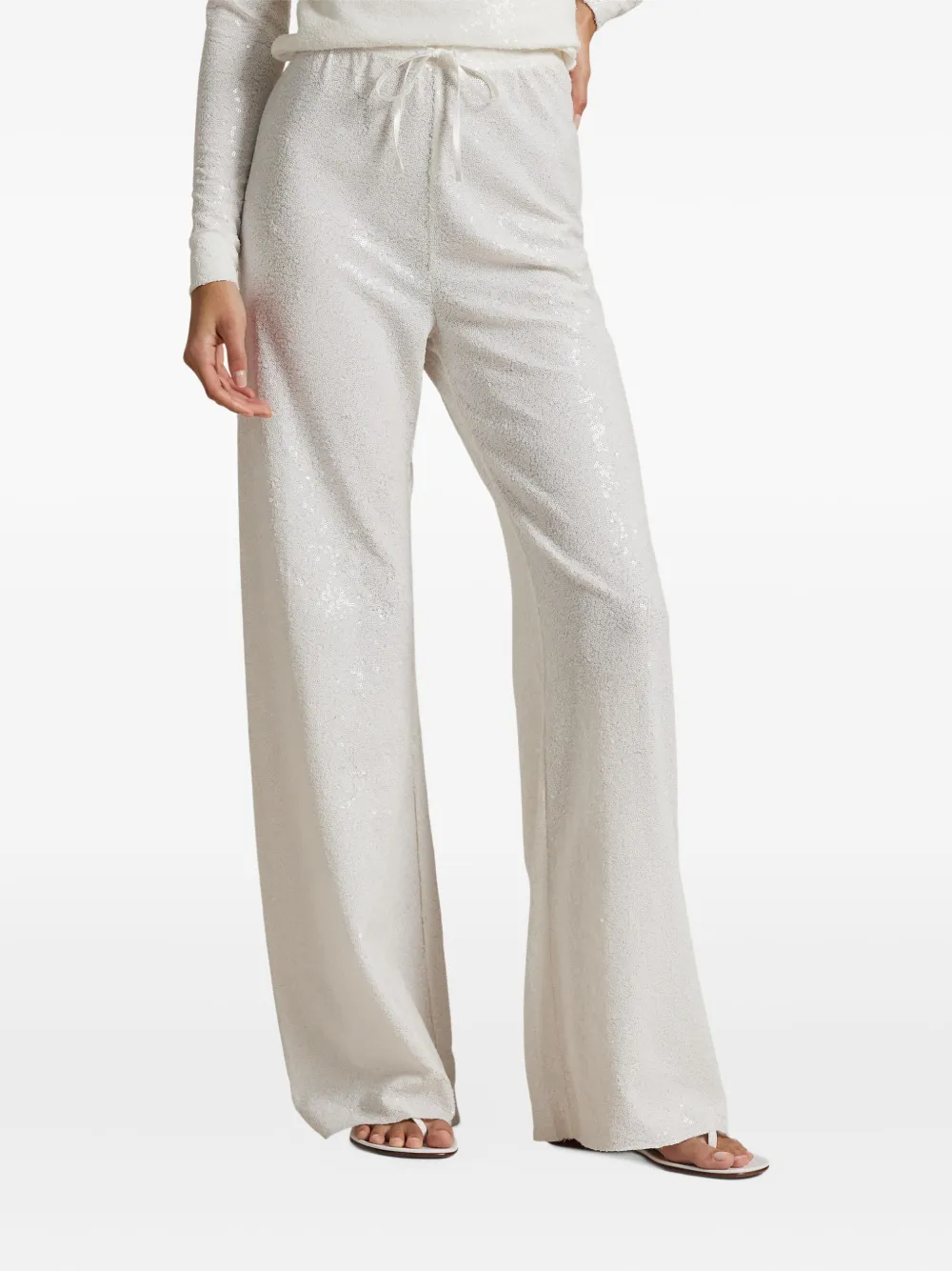 Polo Ralph Lauren Broek verfraaid met pailletten Wit