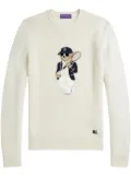 Ralph Lauren Purple Label Polo Pony-appliqué jumper - White