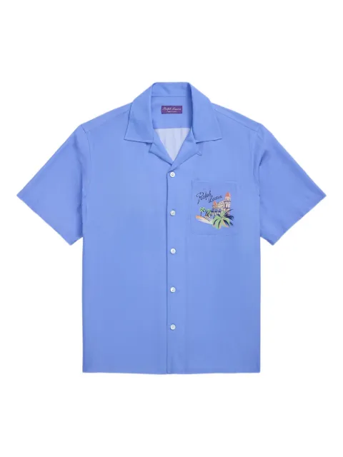 Ralph Lauren Purple Label logo-print shirt