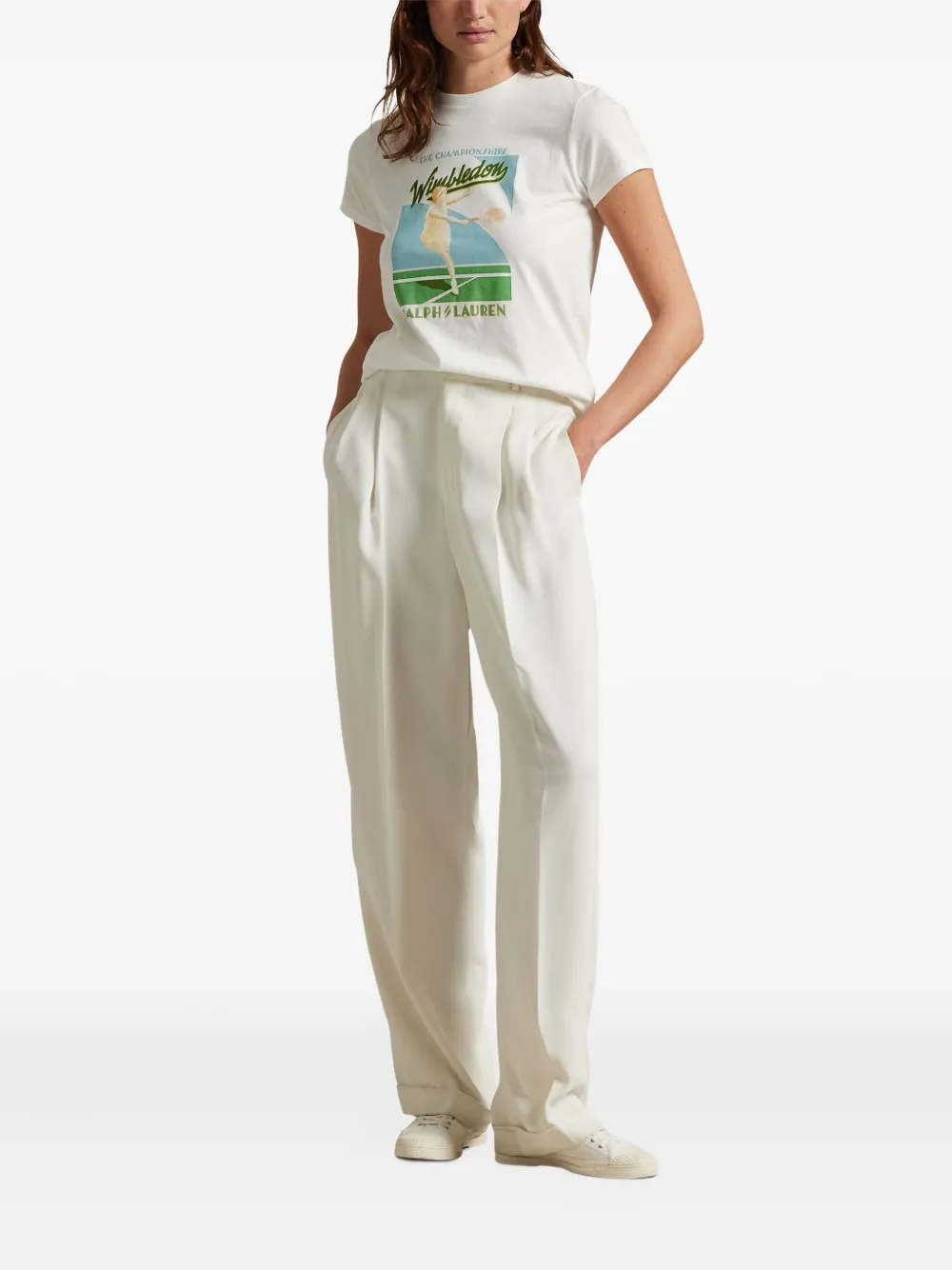 Polo Ralph Lauren Wimbledon T-Shirt mit grafischem Print | T-Shirts | Image 2