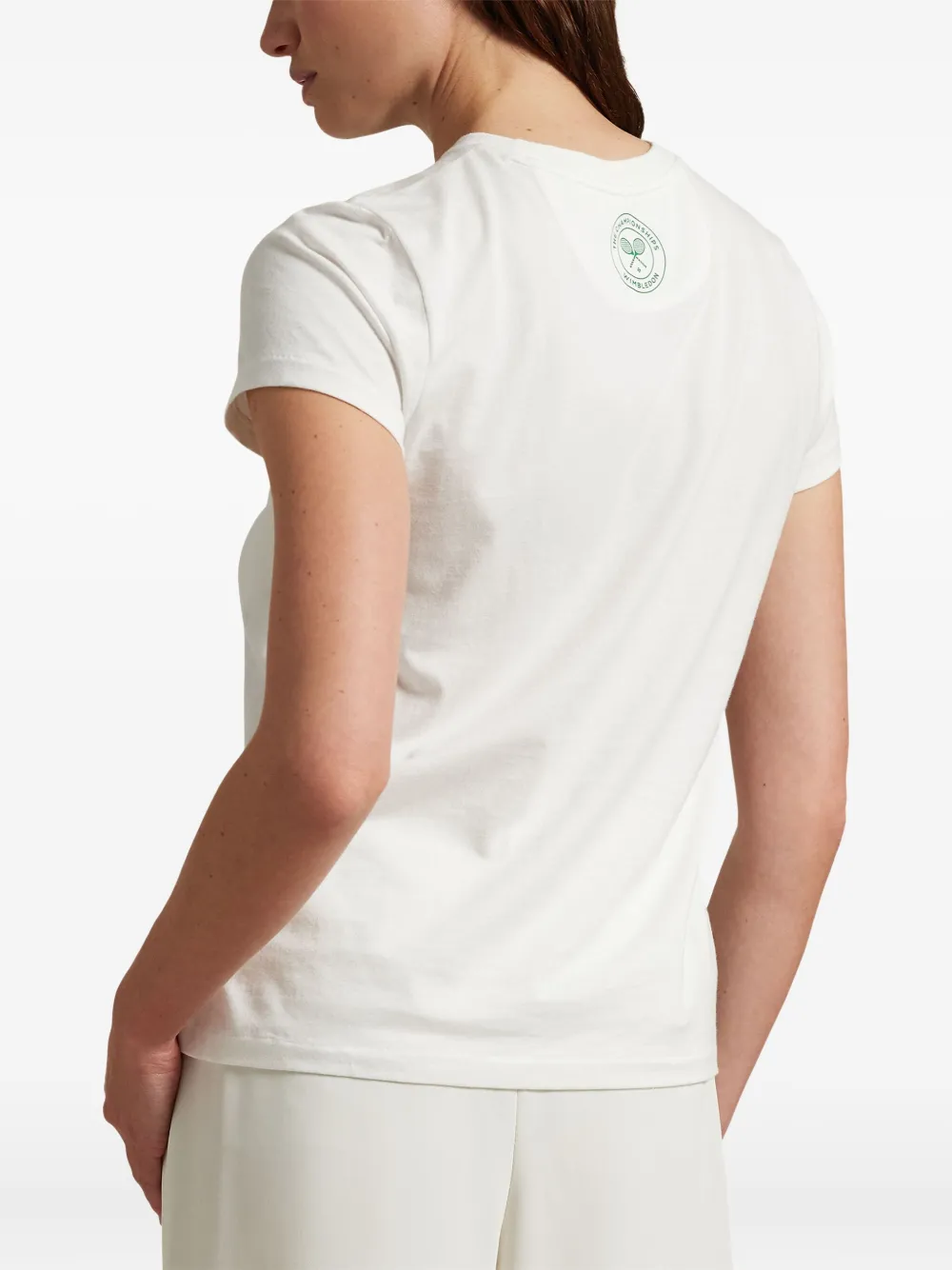 Polo Ralph Lauren Wimbledon T-shirt met grafische print Wit