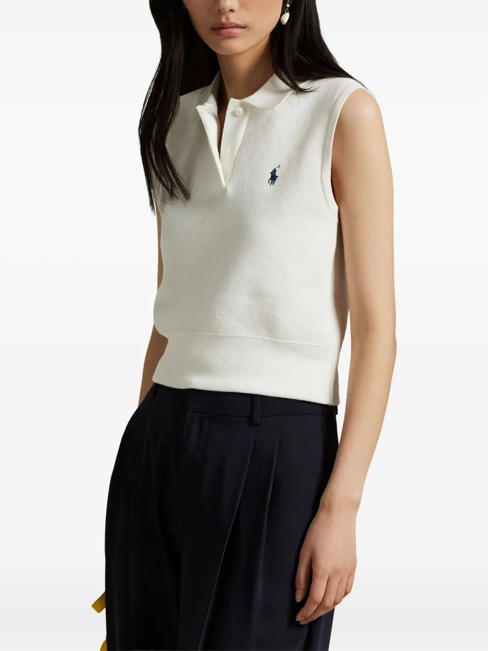 Polo Ralph Lauren Mouwloze polotop Wit
