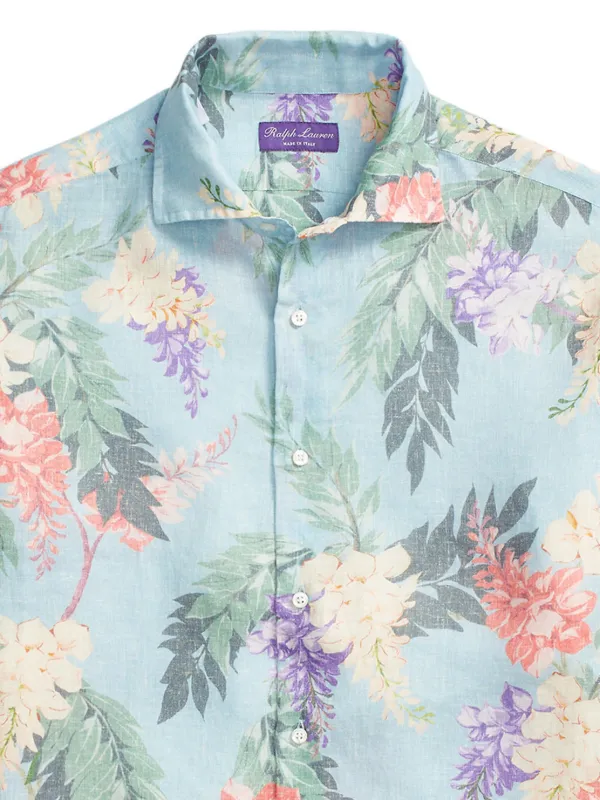 Ralph Lauren Purple Label フローラル シャツ | ブルー | FARFETCH JP