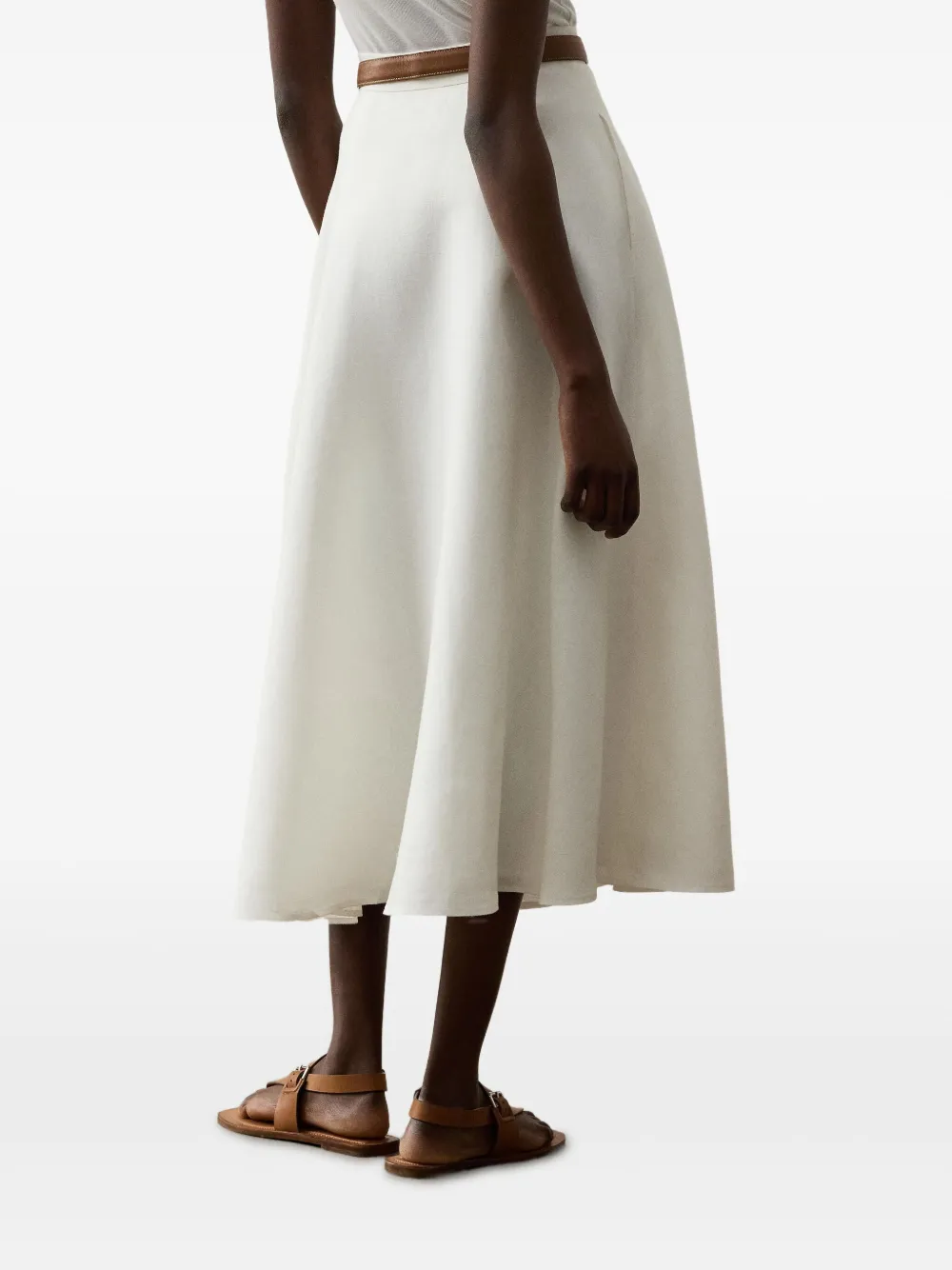 Ralph Lauren Collection A-lijn midi-rok Beige