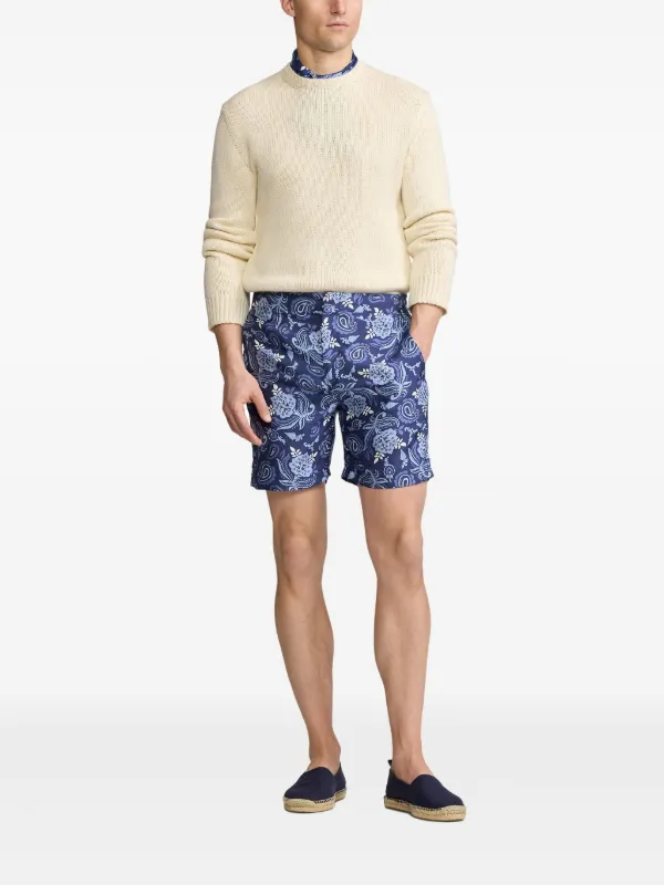 Ralph Lauren Purple Label paisley-print Swim Shorts | Blue | FARFETCH