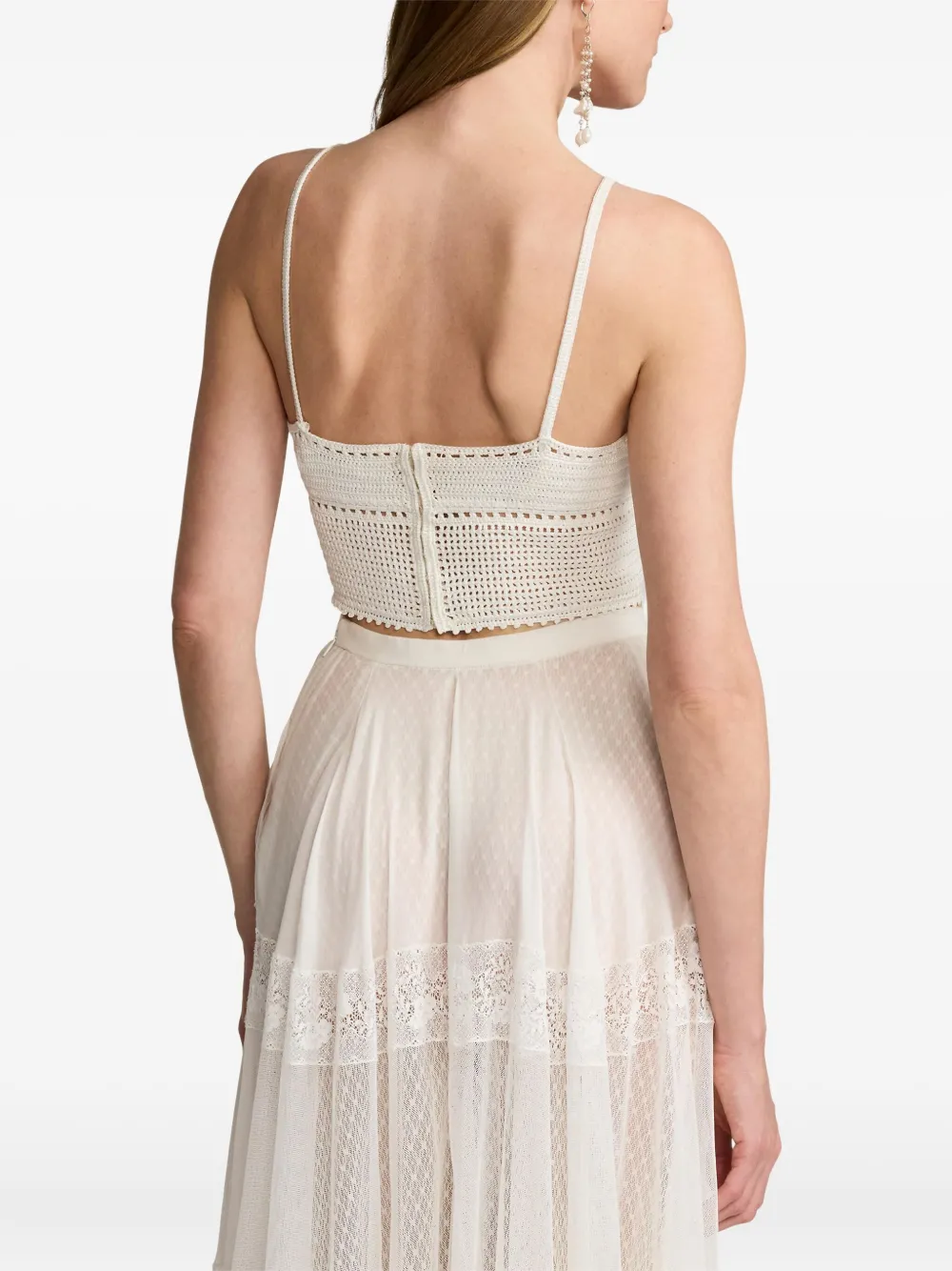 Ralph Lauren Collection Gehaakte bralette Wit
