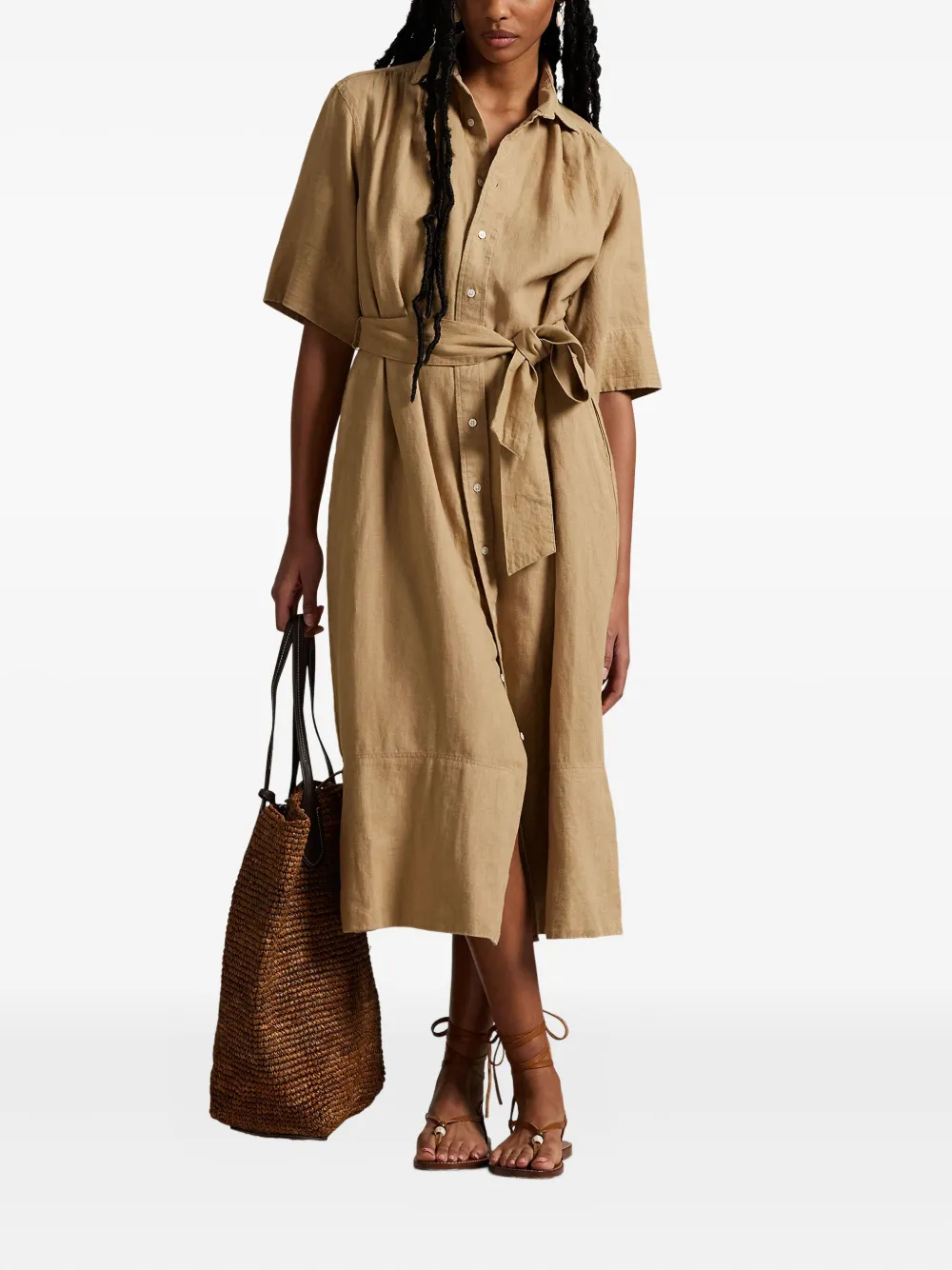 Polo Ralph Lauren Button-up blousejurk Beige
