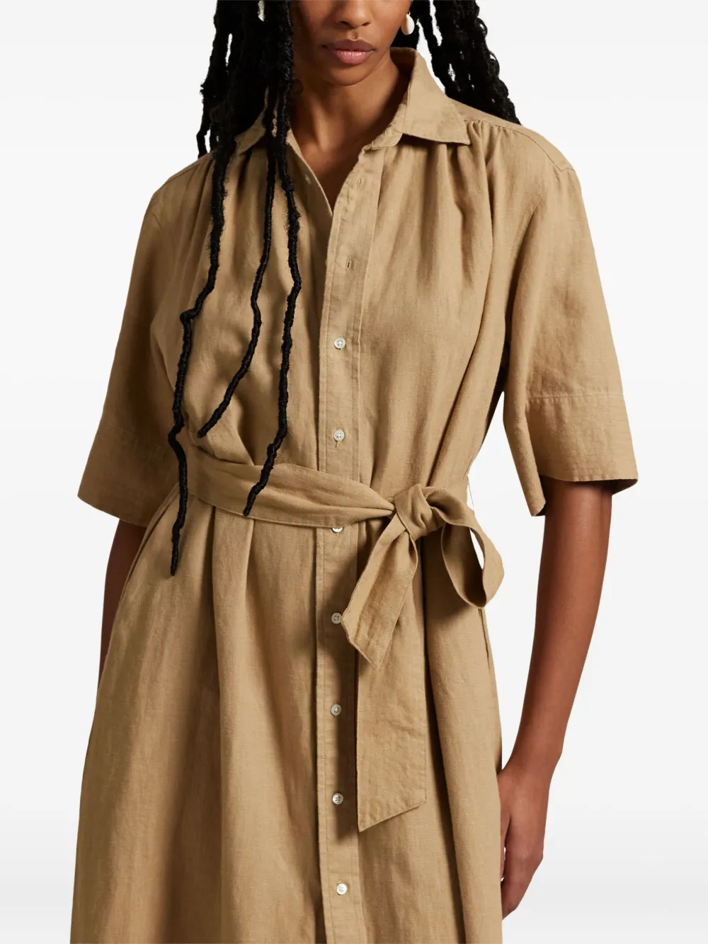 Polo Ralph Lauren Button-up blousejurk Beige