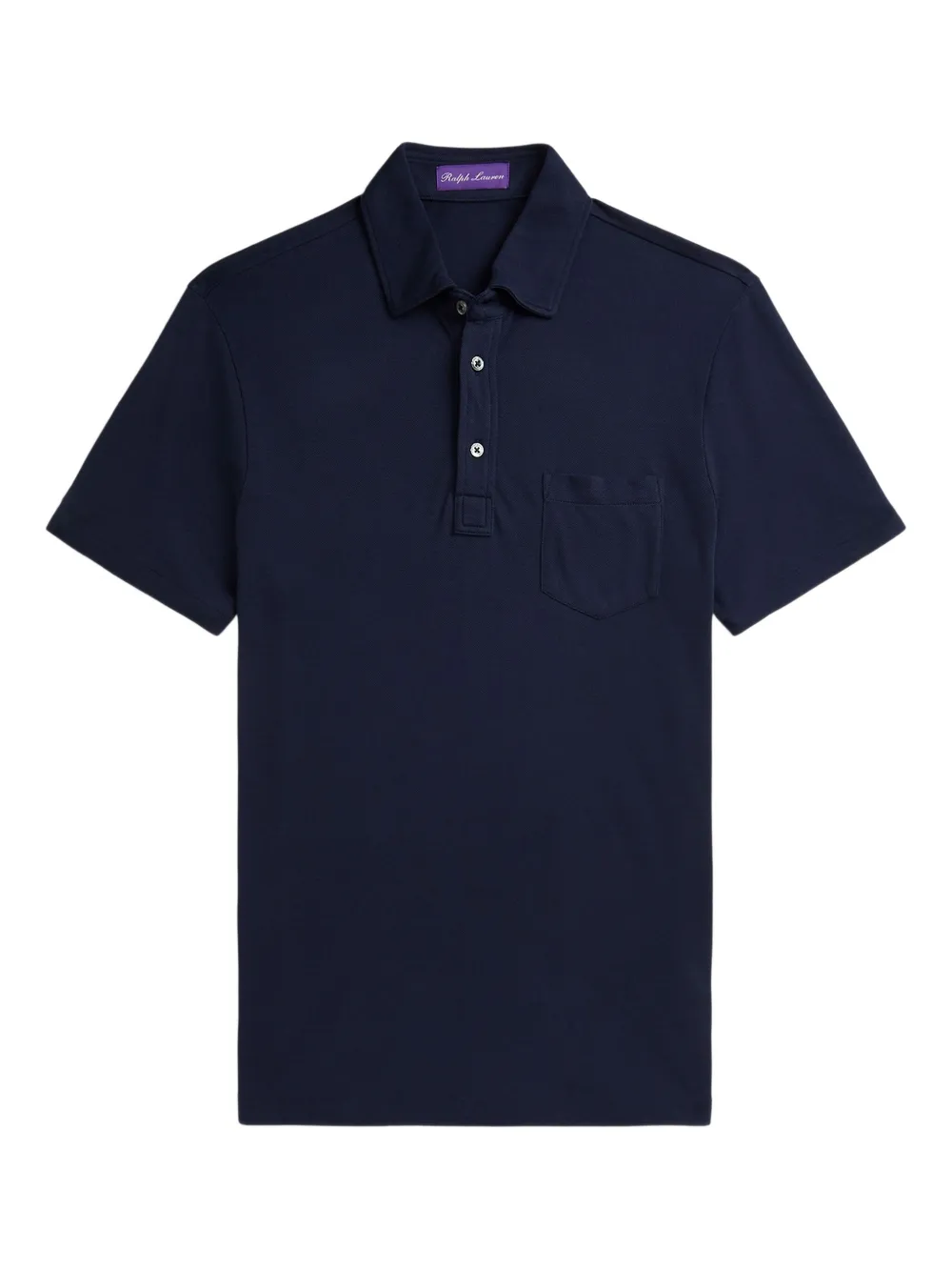 Ralph Lauren Purple Label piqué polo shirt Blauw