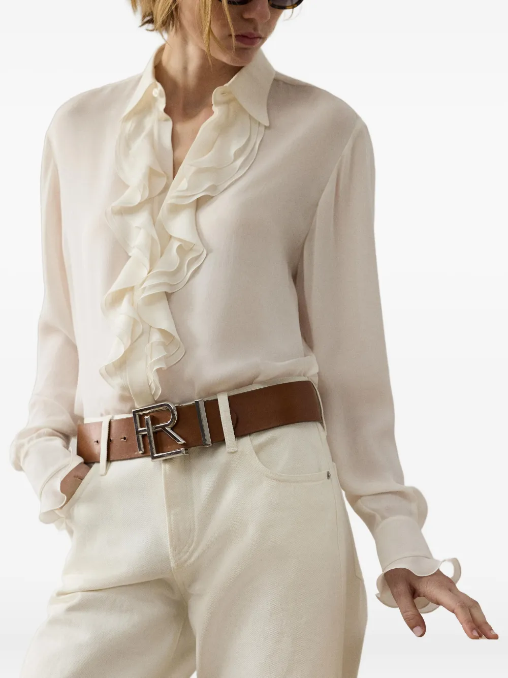 Ralph Lauren Collection Addison blouse Wit