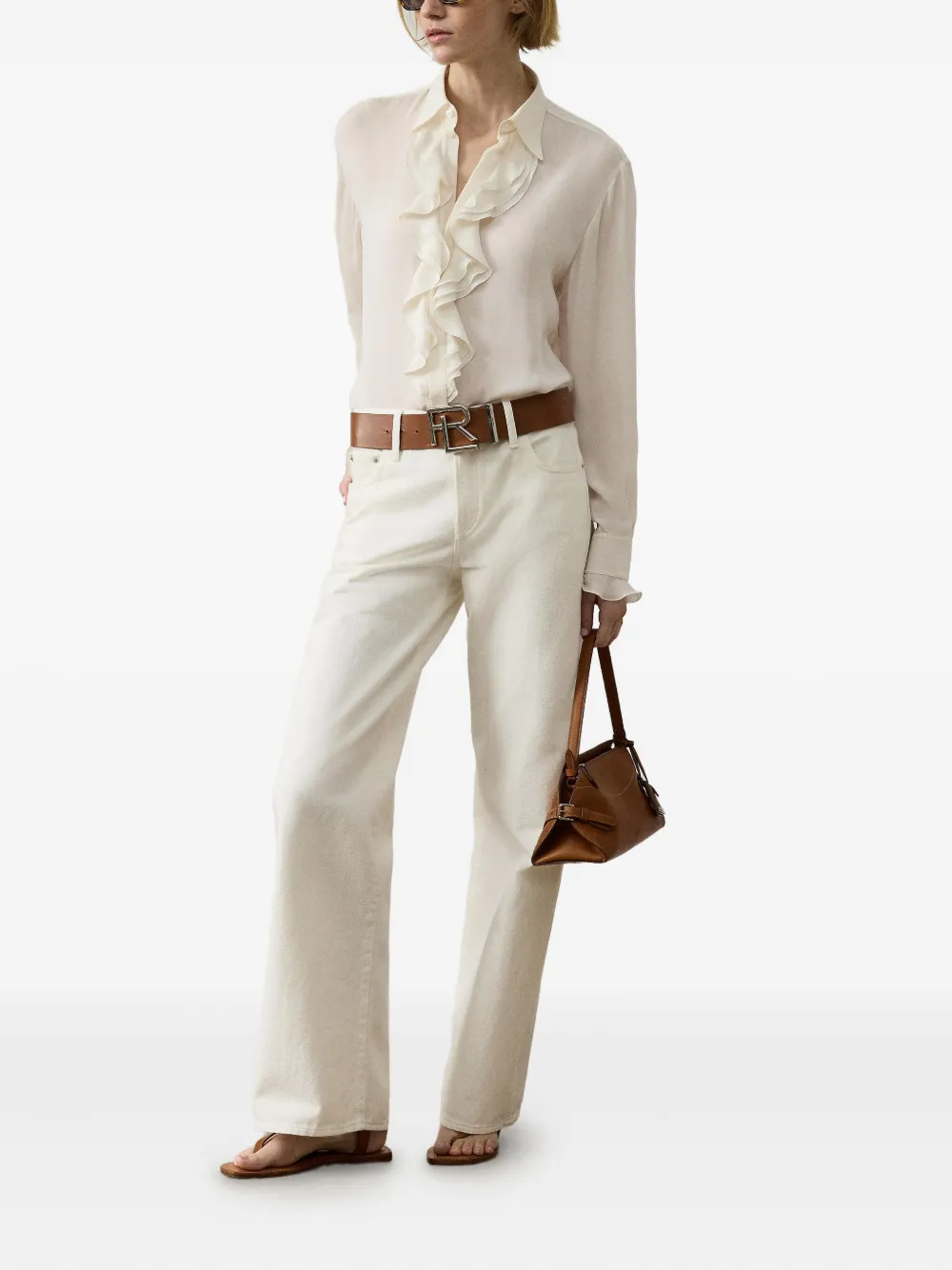 Ralph Lauren Collection Addison blouse Wit