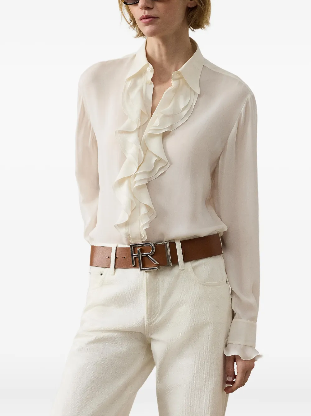 Ralph Lauren Collection Addison blouse Wit