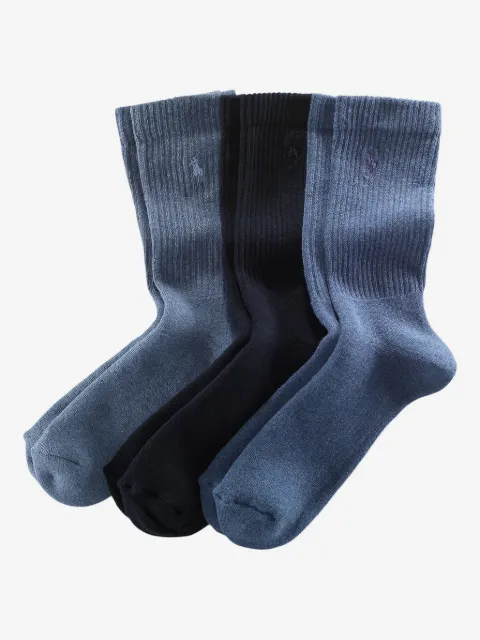 Polo Ralph Lauren logo socks (set of three)