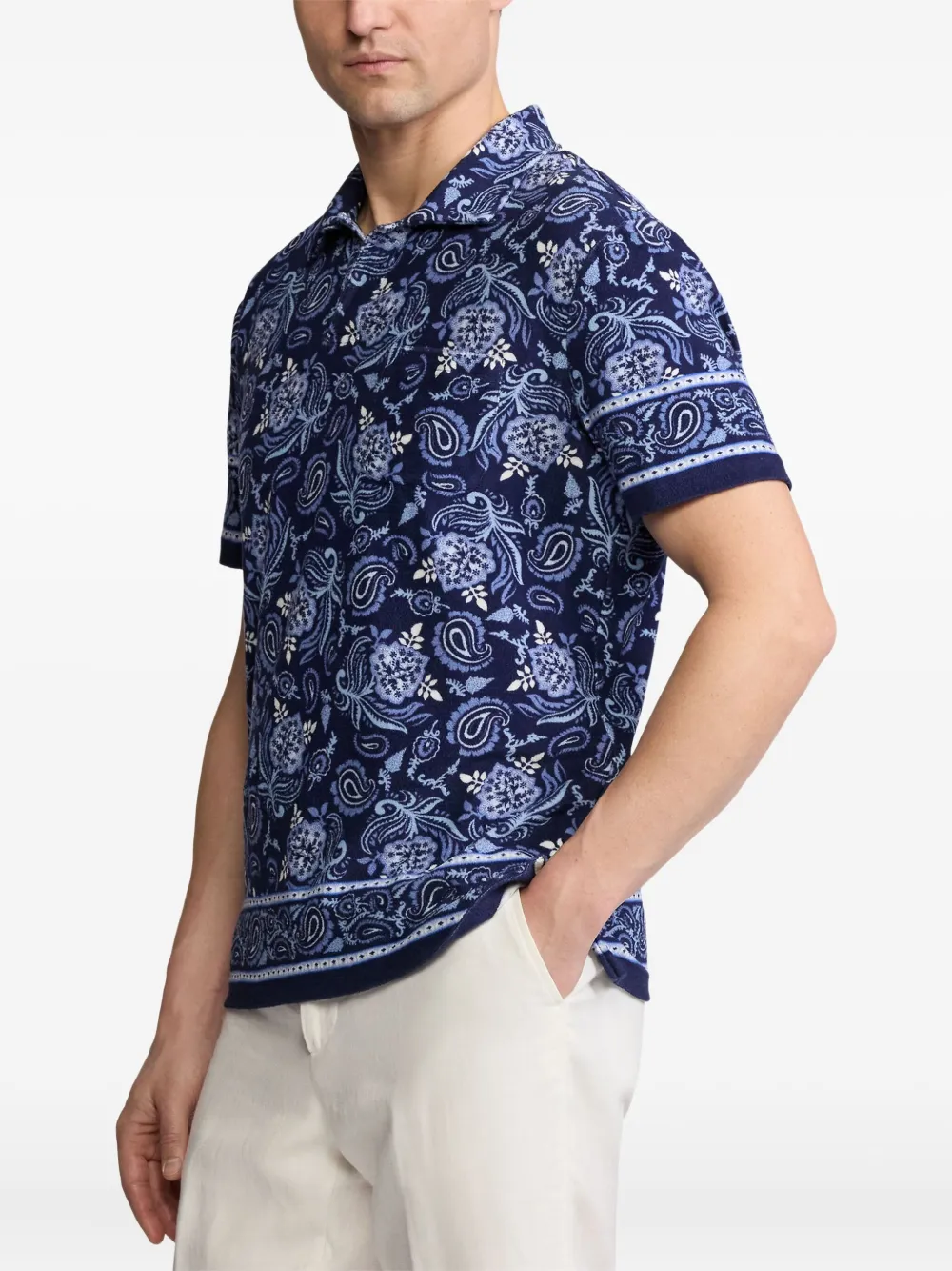 Ralph Lauren Purple Label Riviera T-shirt Blauw
