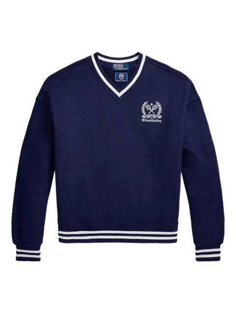 Polo Ralph Lauren V-neck embroidered sweatshirt