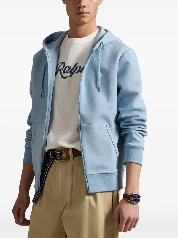 Polo Ralph Lauren ブルー フルジップパーカー Polo Ralph Lauren ジップアップ パーカー | ブルー | FARFETCH JP