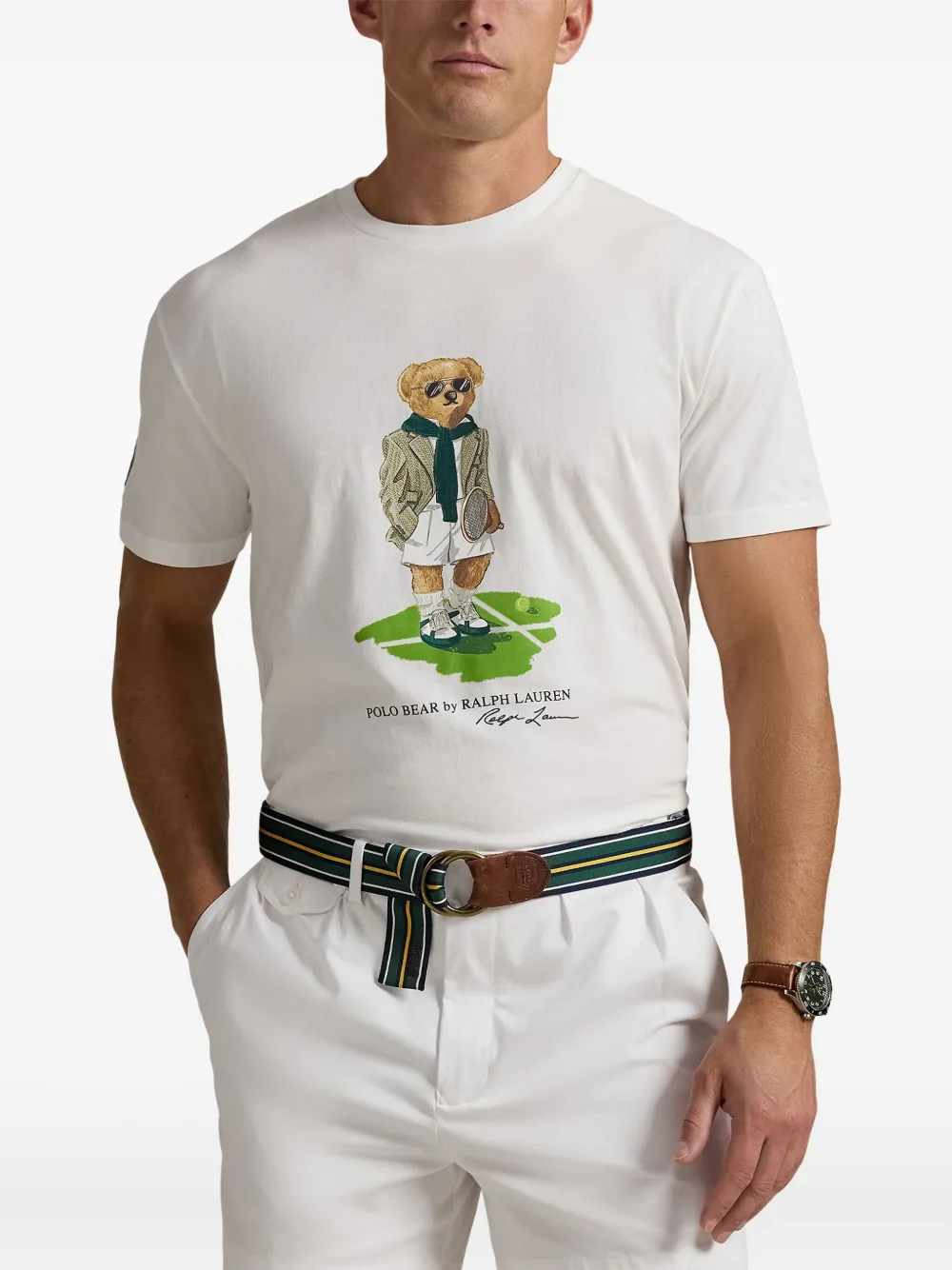 Polo Ralph Lauren x Wimbeldon Polo Bear T-shirt Wit