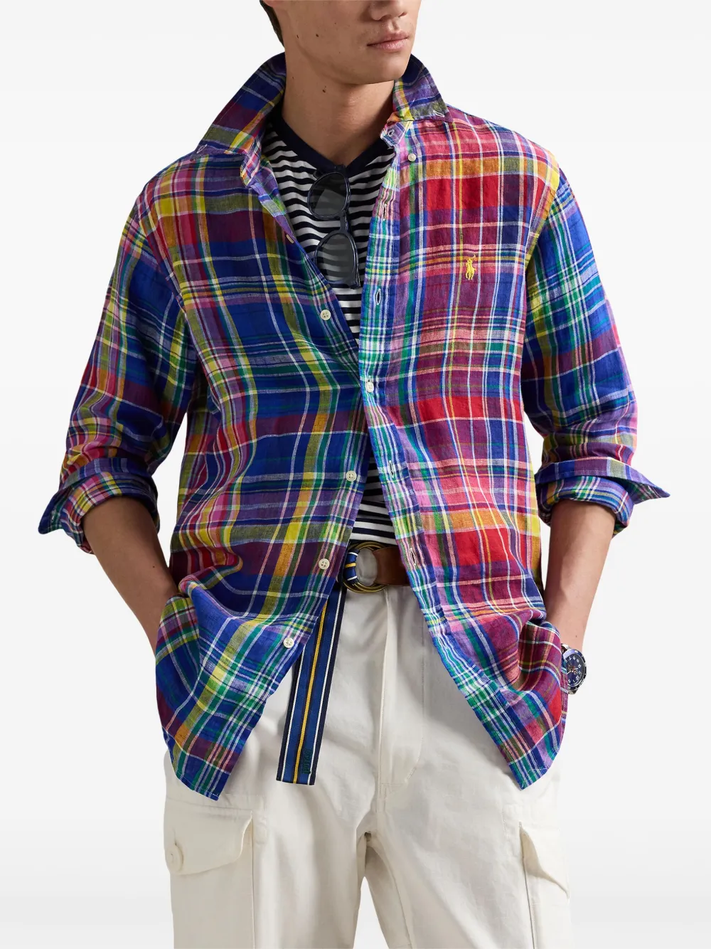Polo Ralph Lauren Geruit overhemd Blauw