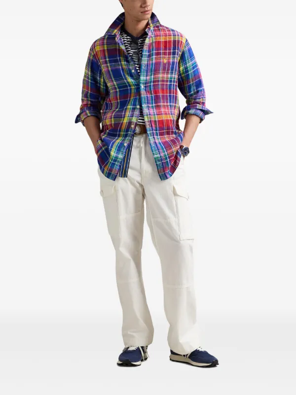 Polo Ralph Lauren チェック シャツ | ブルー | FARFETCH JP