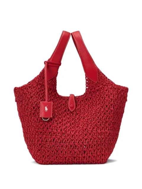 Polo Ralph Lauren Play Cord crochet tote bag