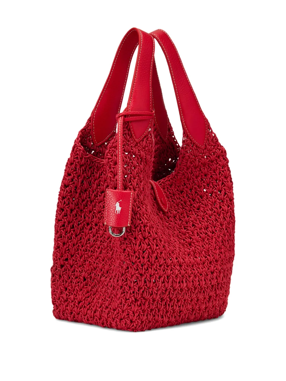 Polo Ralph Lauren Play Cord gehaakte shopper Rood