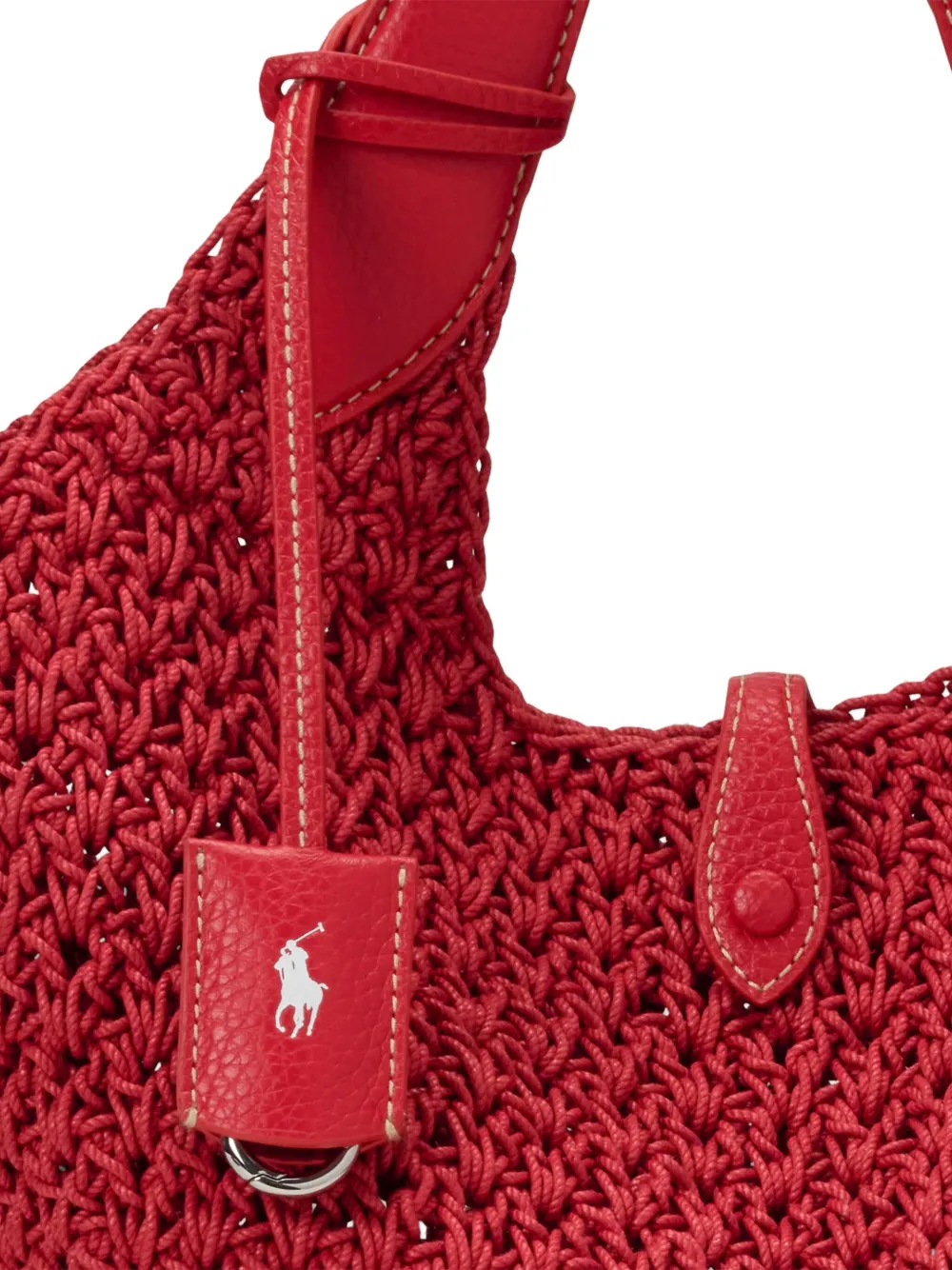 Polo Ralph Lauren Play Cord gehaakte shopper Rood