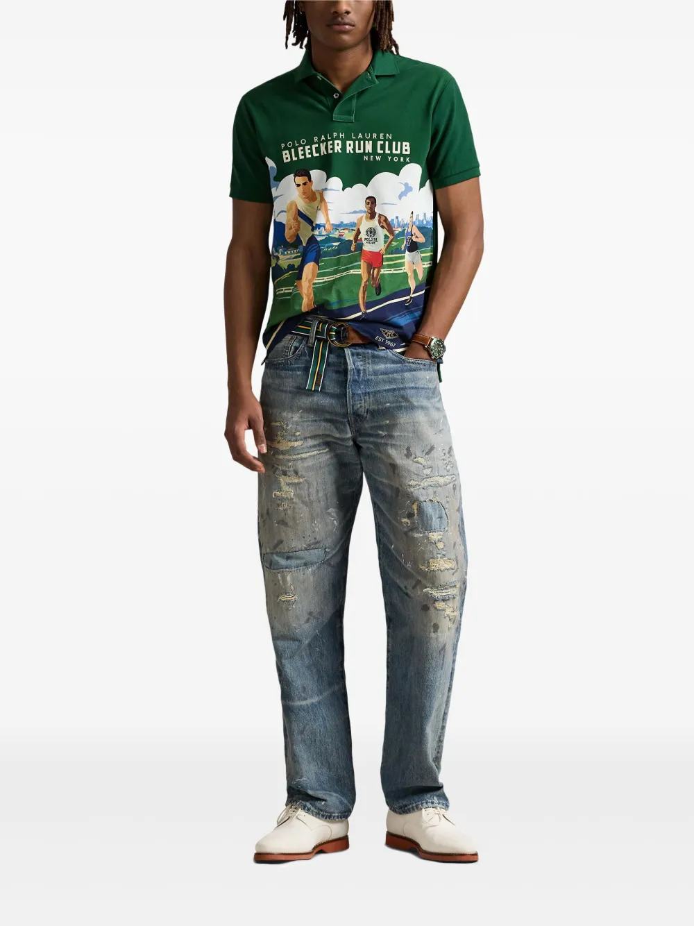Polo Ralph Lauren T-shirt met grafische print Groen