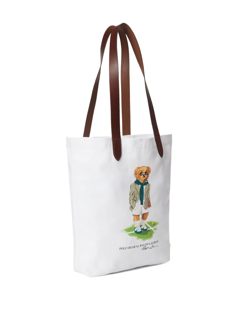 Polo Ralph Lauren Polo Bear canvas shopper Wit