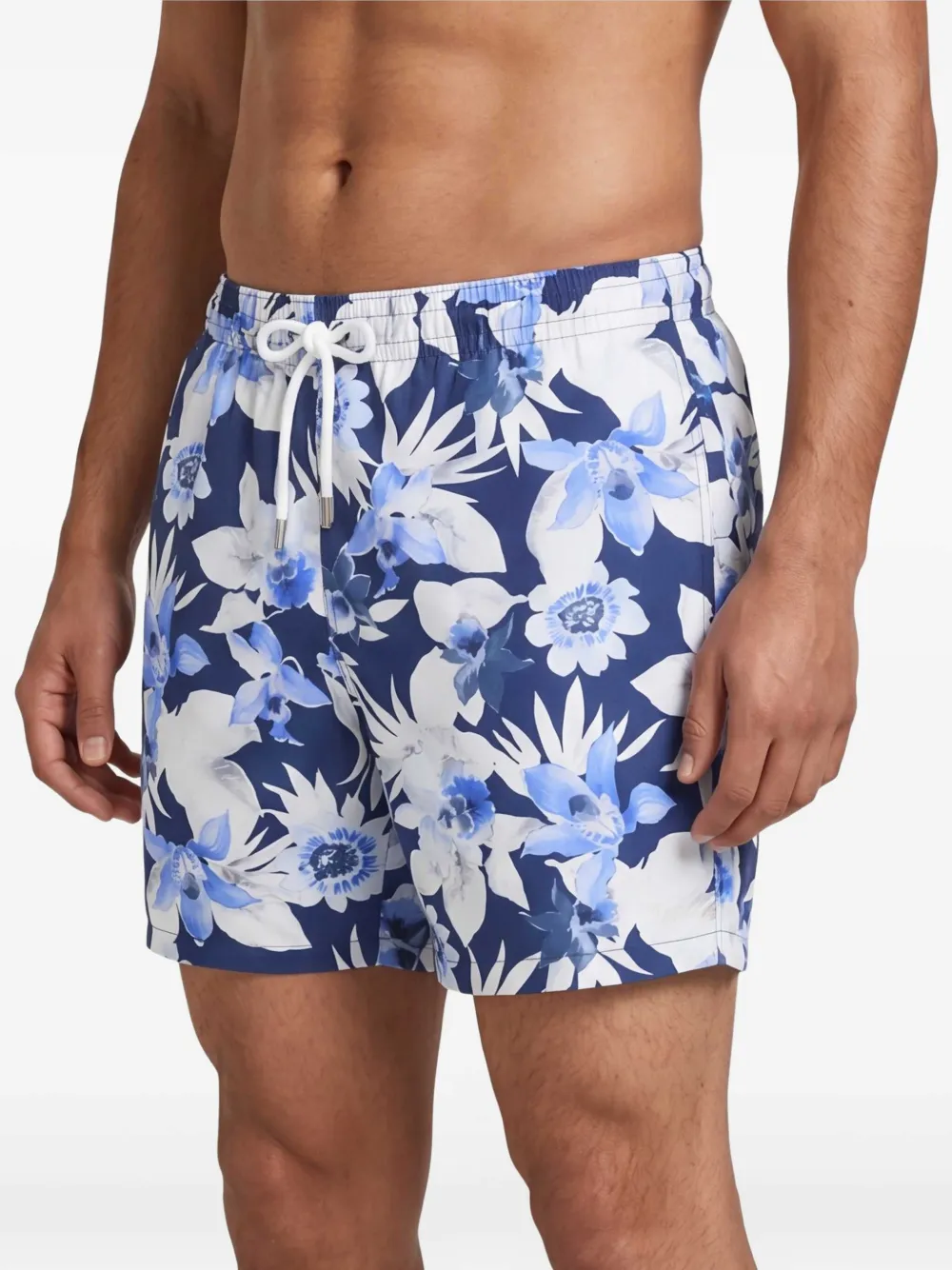 Ralph Lauren Purple Label Zwembroek met bloemenprint Blauw