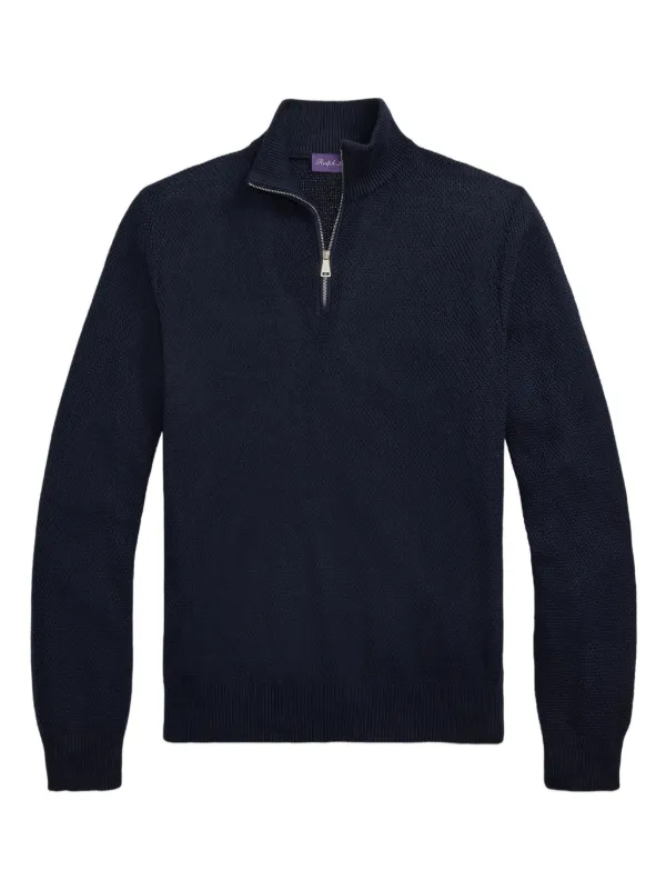 Ralph Lauren Purple Label ニット　Mサイズ Ralph Lauren Purple Label ニットセーター | ブルー | FARFETCH JP