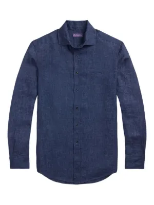 Ralph Lauren Purple Label long-sleeve button-up Shirt | Blue