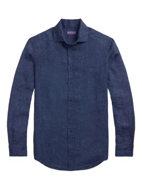 Ralph Lauren Purple Label linen long-sleeve shirt