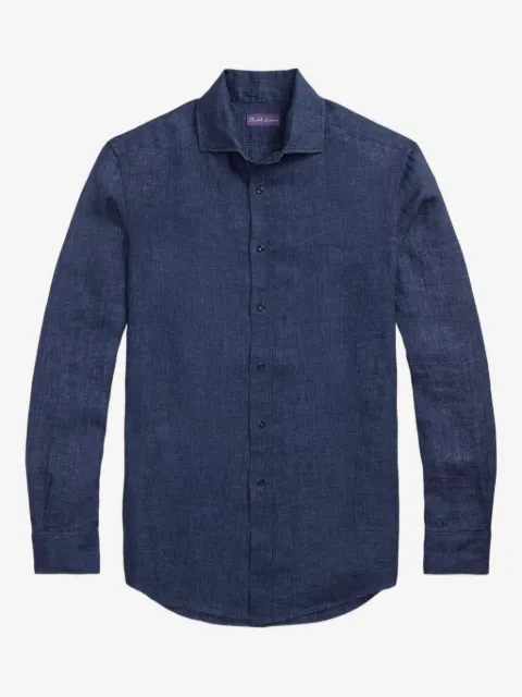 Ralph Lauren Purple Label linen long-sleeve shirt