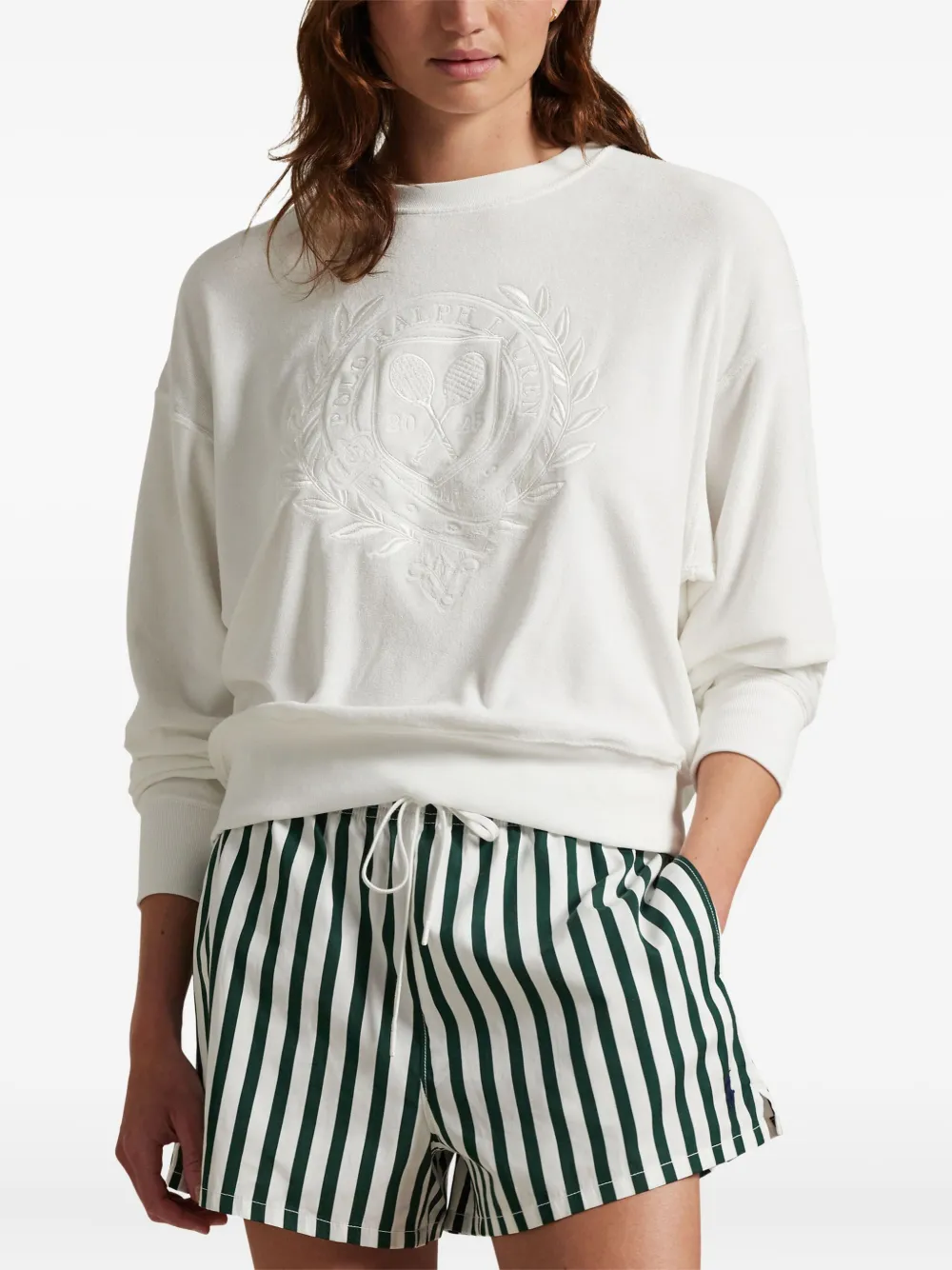 Polo Ralph Lauren Sweater met geborduurd logo Wit