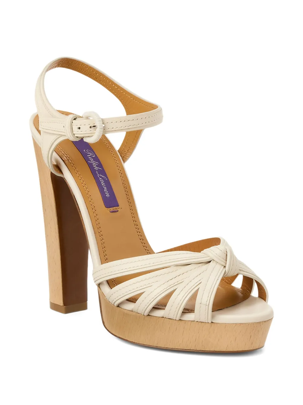 Ralph Lauren Collection 125mm Kieran heeled sandals Neutrals