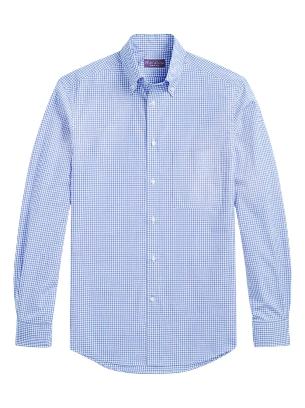 Ralph Lauren Purple Label チェック シャツ | ブルー | FARFETCH JP
