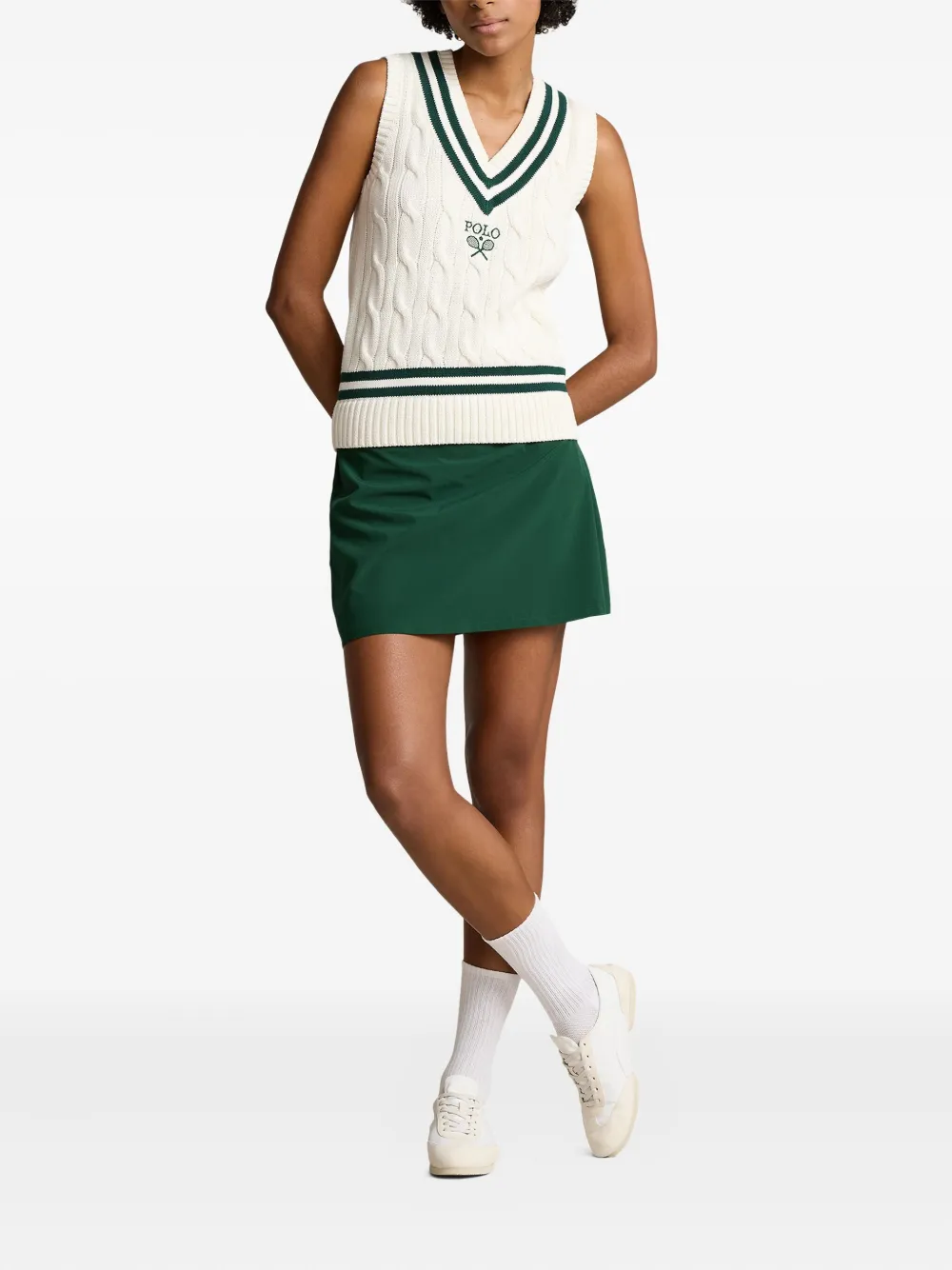 Polo Ralph Lauren High waist mini-rok Groen