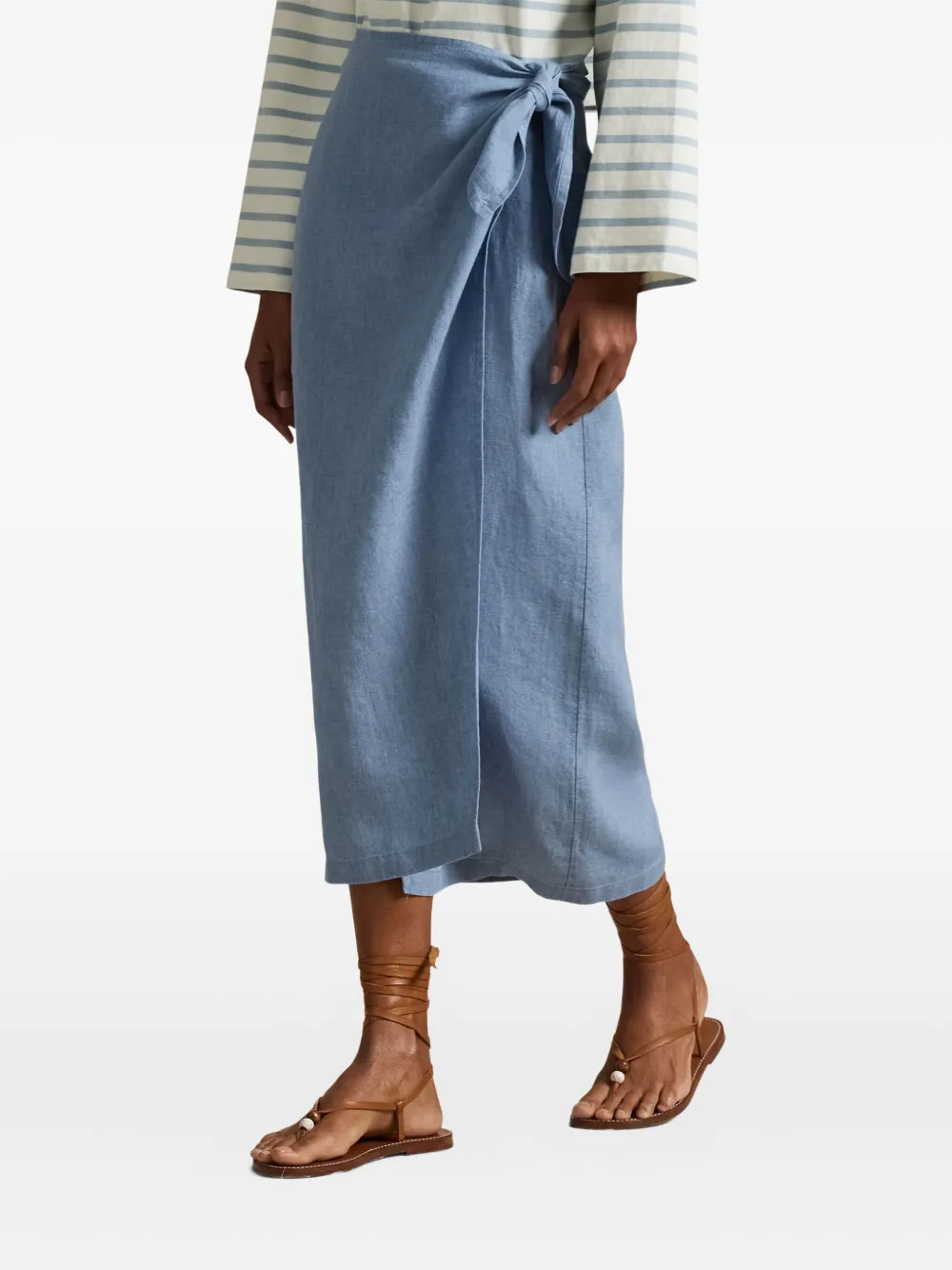 Polo Ralph Lauren Midi-wikkelrok Blauw