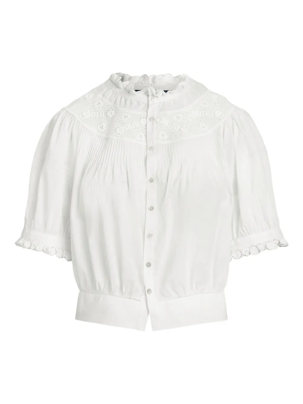 Polo Ralph Lauren Blouse met pofmouwen Wit