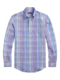 Ralph Lauren Purple Label plaid-pattern shirt - Blue
