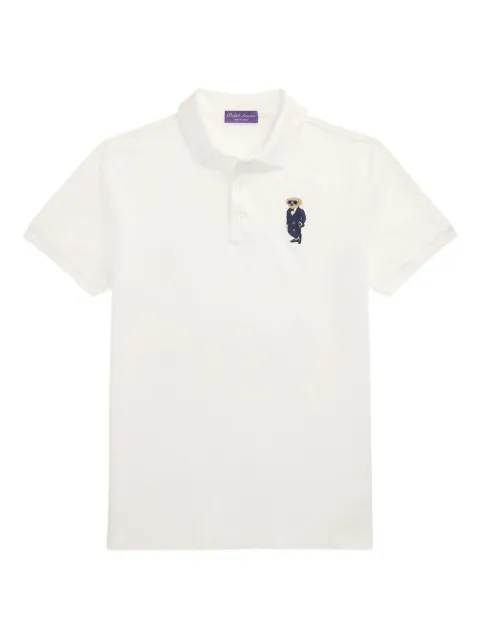 Ralph Lauren Purple Label embroidered polo shirt