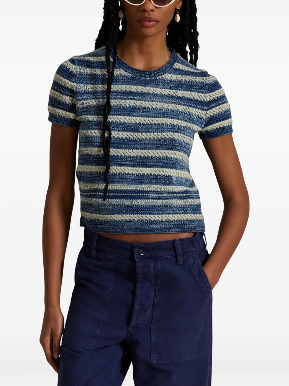 Polo Ralph Lauren Gestreept T-shirt Blauw