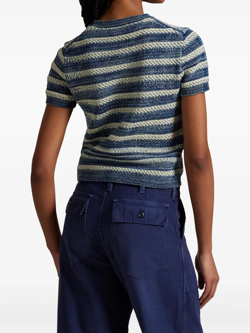 Polo Ralph Lauren Gestreept T-shirt Blauw