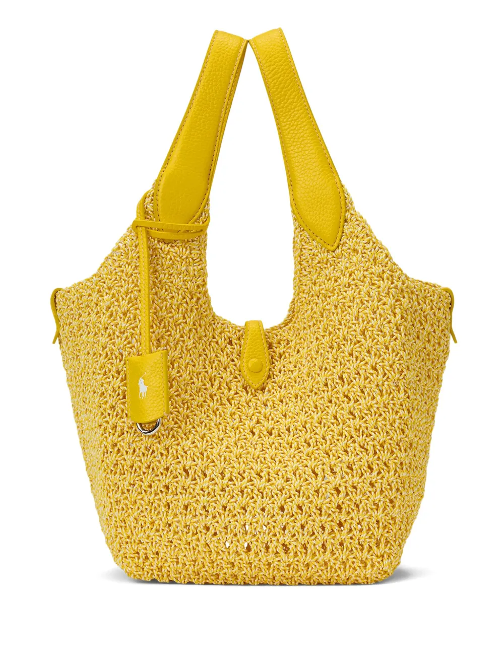 Polo Ralph Lauren Shopper met leren afwerking Geel