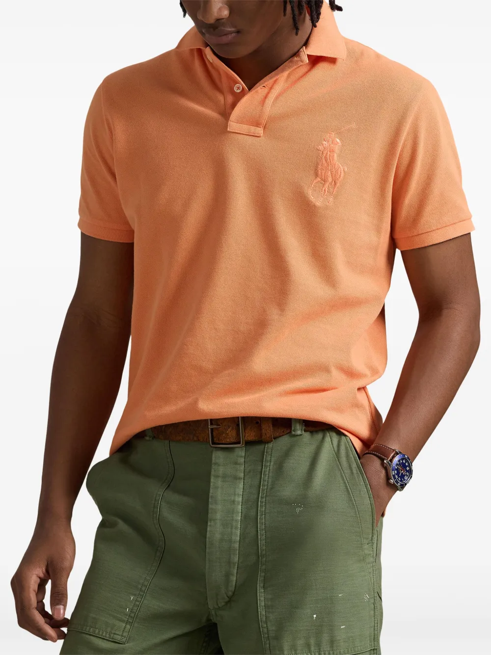 Polo Ralph Lauren Poloshirt met borduurwerk Oranje