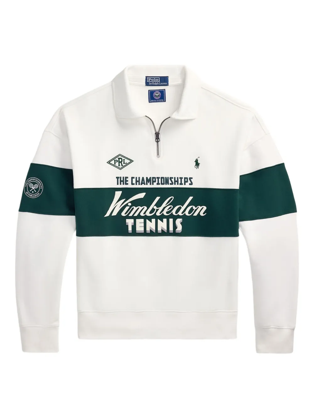 Polo Ralph Lauren x Wimbledon sweat à col zippé | blanc | Image 1