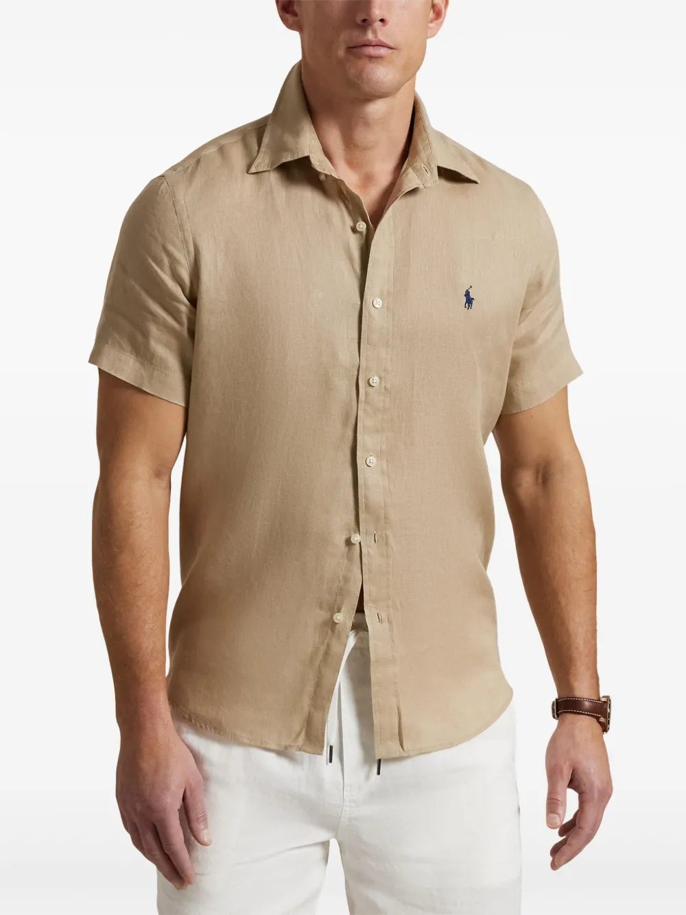 Polo Ralph Lauren Linnen overhemd Beige