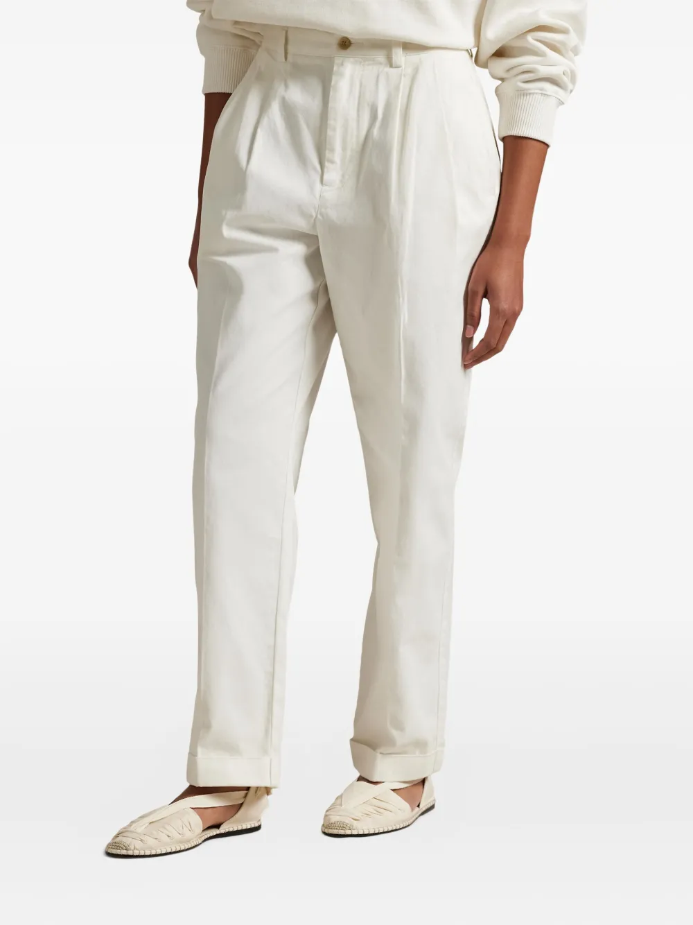 Polo Ralph Lauren High waist broek Wit