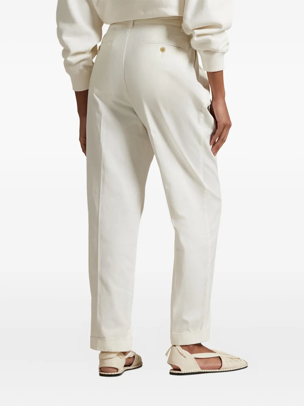 Polo Ralph Lauren High waist broek Wit